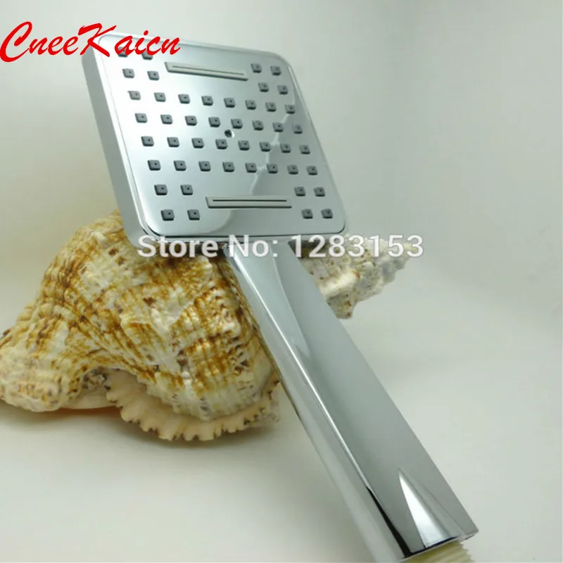

high quality square rainfall shower head chrome plastic water saving head Waterfall shower function head