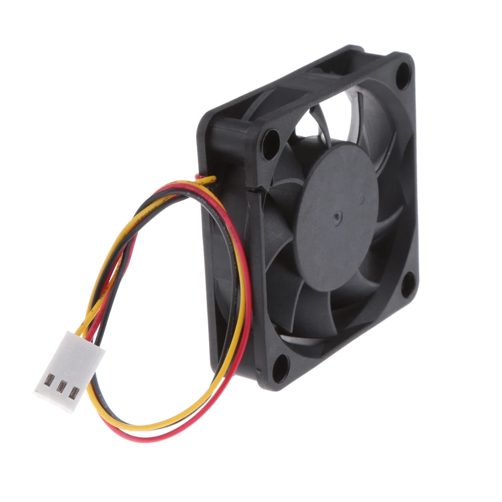 Dovewill 4pieces 12V 3Pin 60mm Mini 6cm Fan Silent Computer Cooler Cooling Fan PC