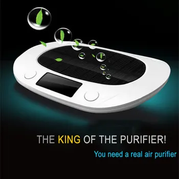 

AS-1 Air Purifier Anion Air Purification Machine Solar /Battery Air Cleaner Air quality detection For Car and House