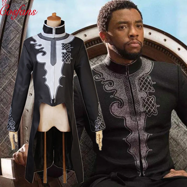 Black Panther men cosplay costume T'Challa Wakanda King cosplay