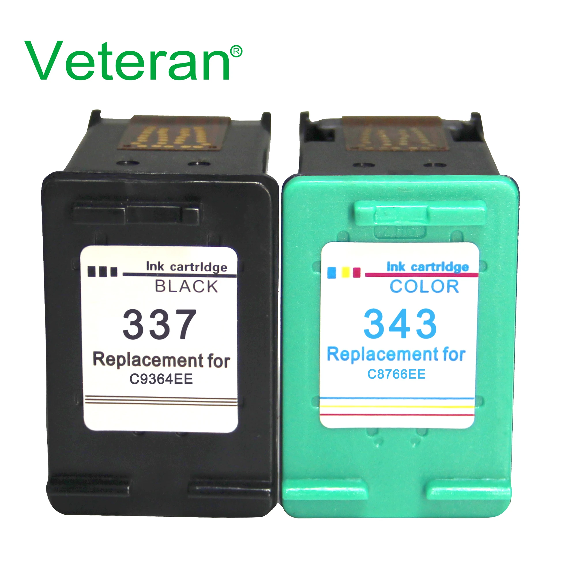 

Veteran 337 343 Ink Cartridges Compatible for hp337 hp343 C8766EE C9364EE for hp PSC 1500 1510 1600 1610v 2350 2353 2355 Printer