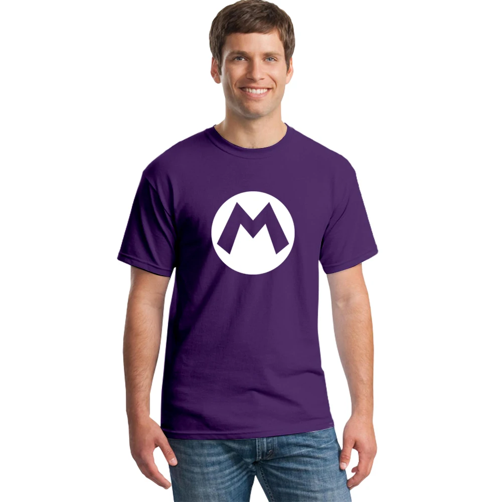 Super Mario Bros M Logo T Shirt Summer New Cartoon Men T-shirts Fashion Short Sleeve Cotton O-neck Game Men Clothing Tops Tee Super Mario Bros M Logo T Shirt Summer New Cartoon Men T-shirts Fashion Short Sleeve Cotton O-neck Game Men Clothing Tops Tee