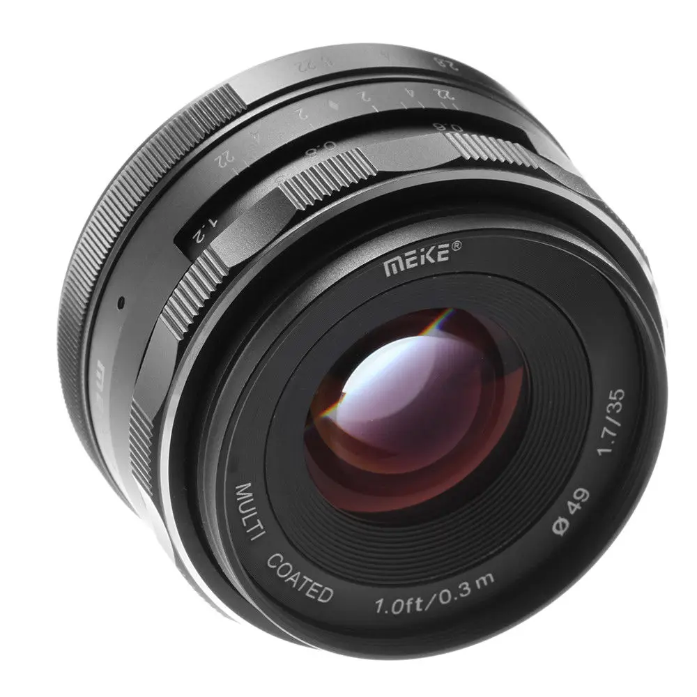 35 мм F1.7 объектив с большой диафрагмой MF Prime для Canon EF M EOS M1/M2/M3/M5/M6/M10/M100|Объективы
