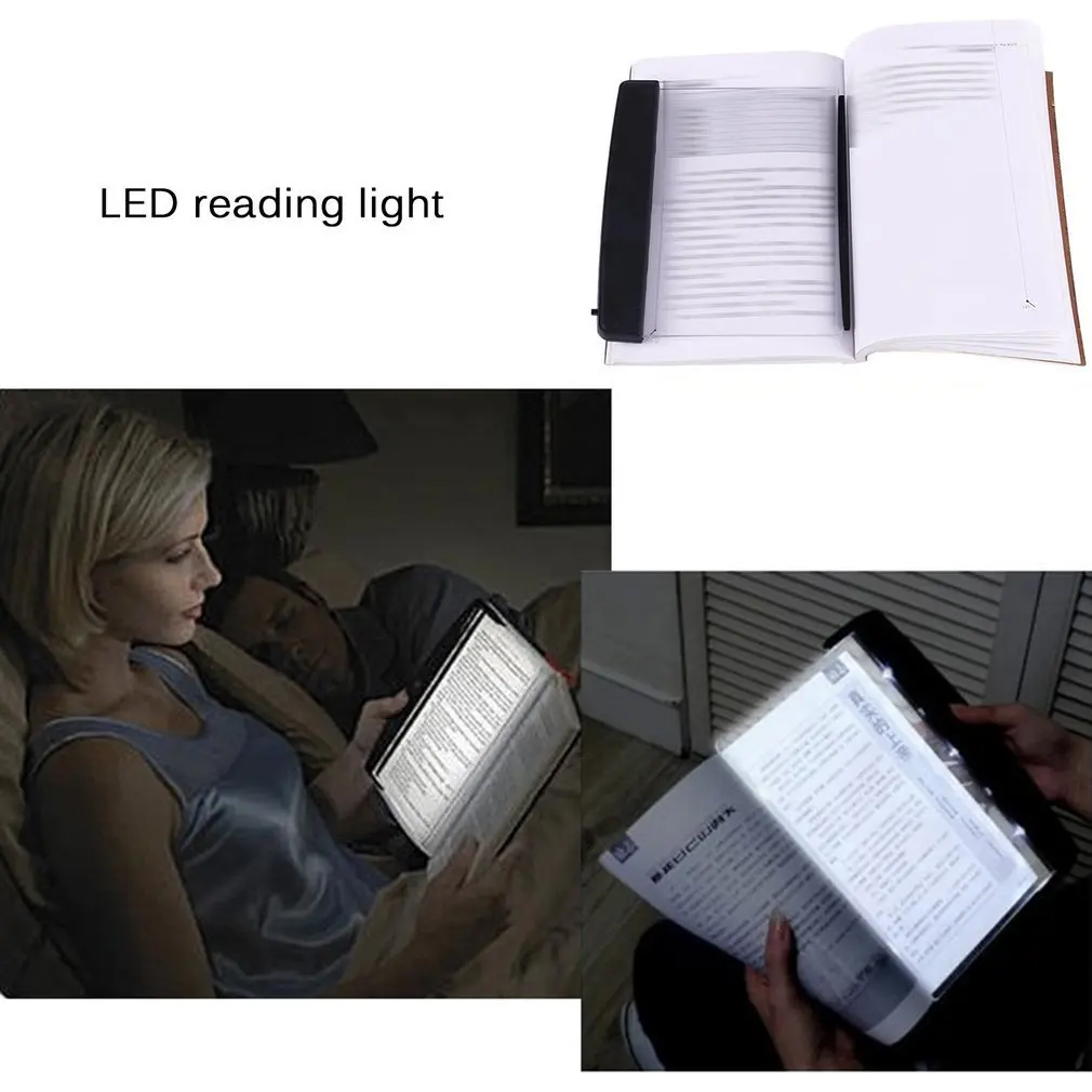 Светодиодный светильник для чтения книг, Ночной светильник, плоская пластина, автомобильная панель для путешествий, светодиодный настольный светильник для подарка, домашняя детская спальня, Прямая поставка