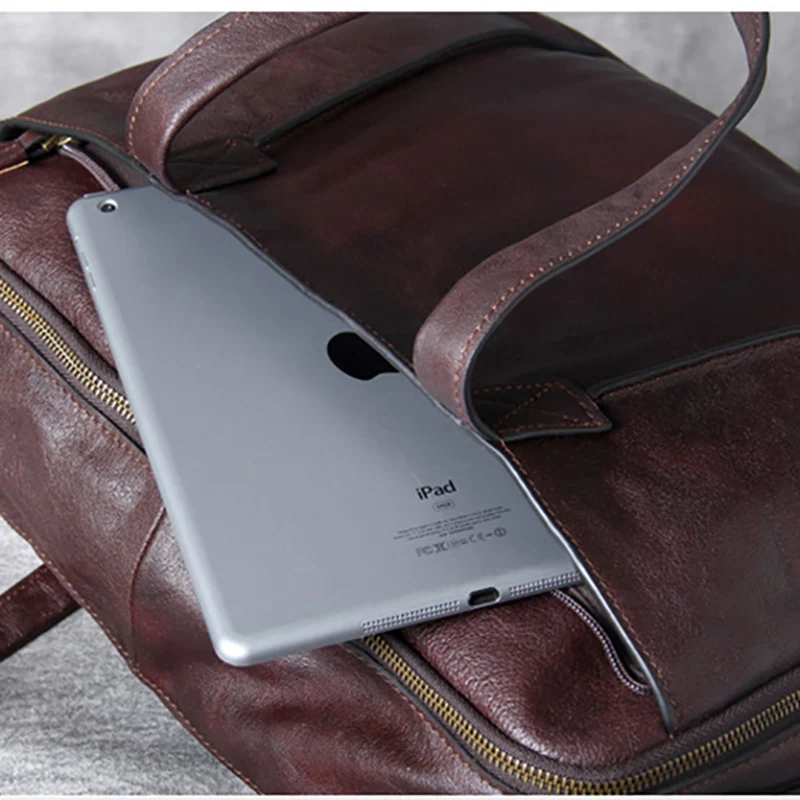 AETOO Casual Business Head cowhide portable Briefcase Men's leather computer packets shoulder crossbody bag