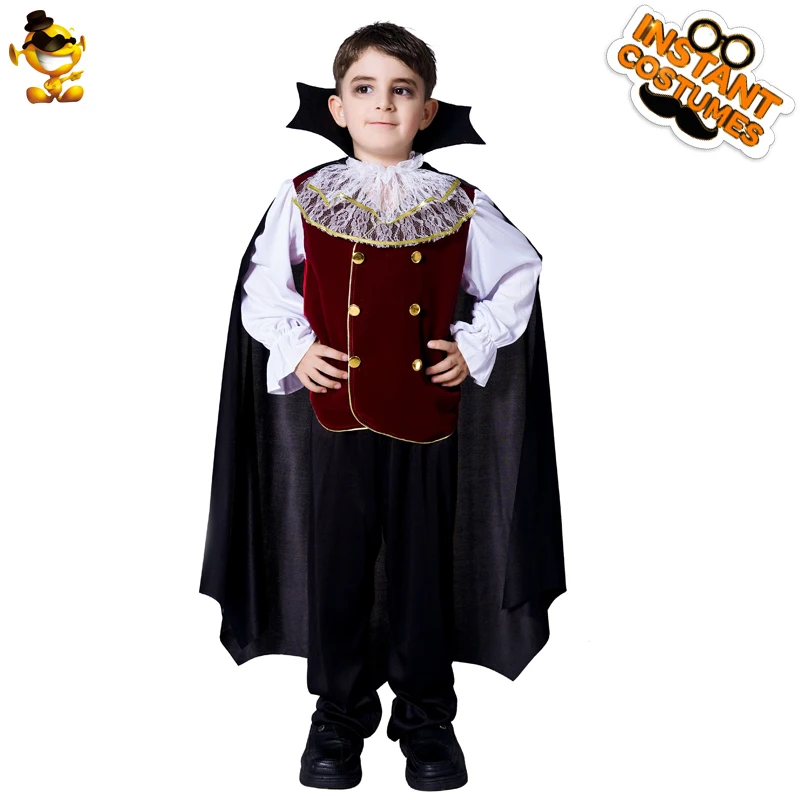 DSPLAY/новый стиль дети благородный костюм вампира оригинальный косплэй роскошный модный Halloween вечерние Y серьезные комплекты для мальчиков