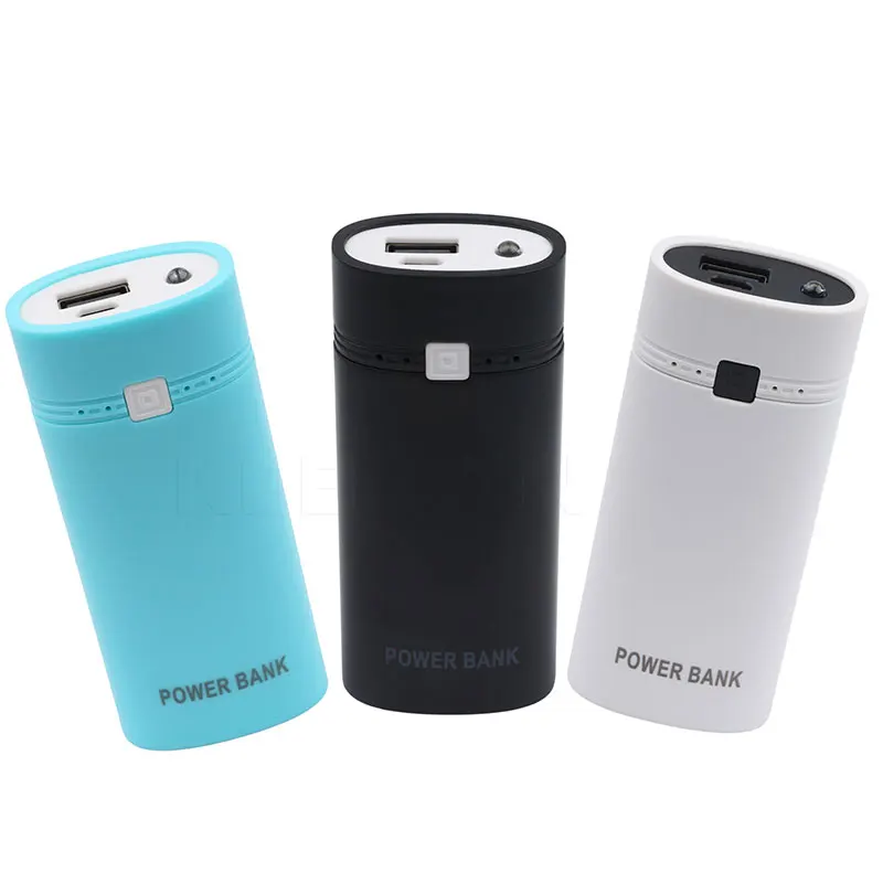 

kebidu Charger 2x18650 DIY KIT Power Bank Shell Smart Chips Protection Portable Battery Power Bank Case Box 5200mAh