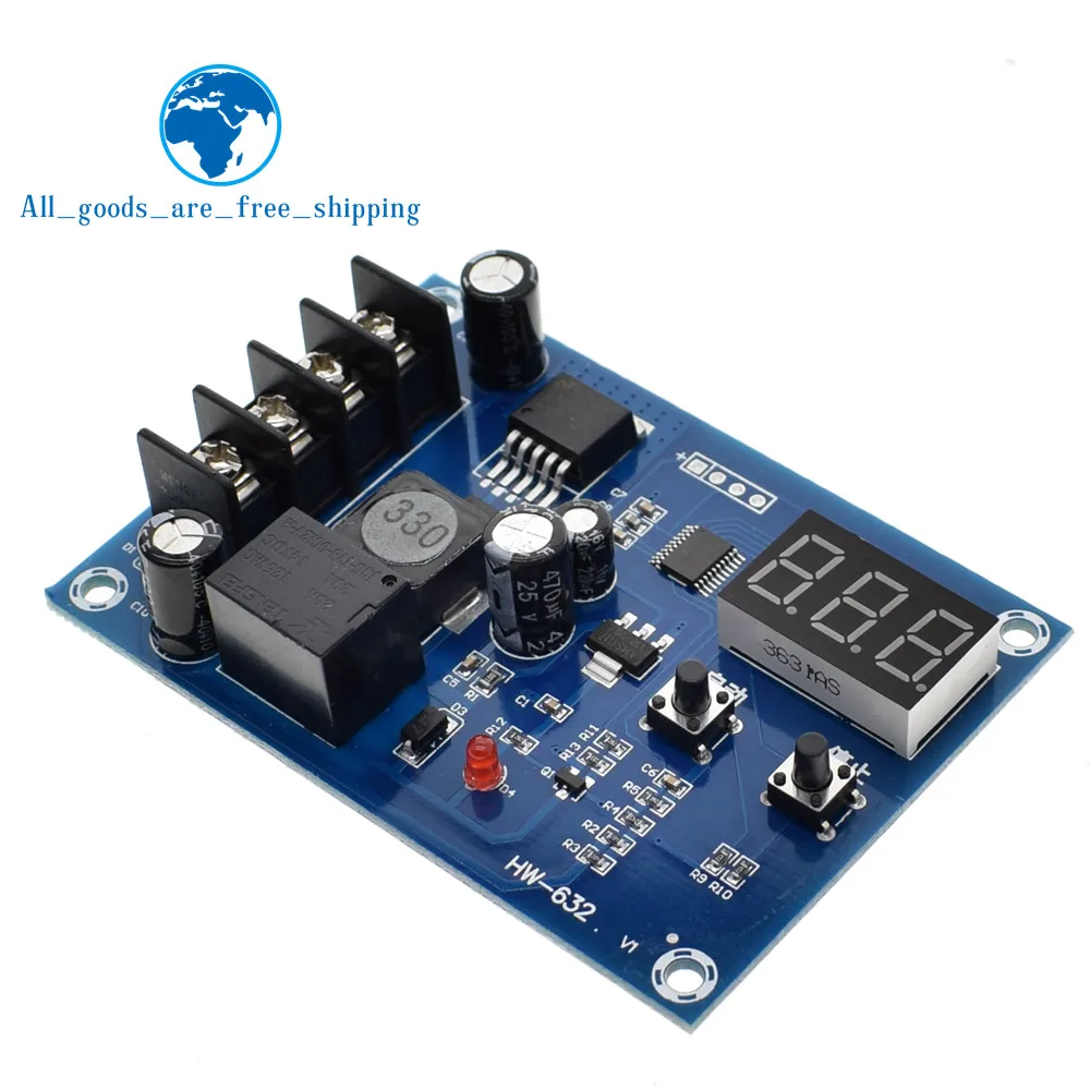 

TZT XH-M603 Charging Control Module 12-24V Storage Lithium Battery Charger Control Switch Protection Board With LED Display NEW