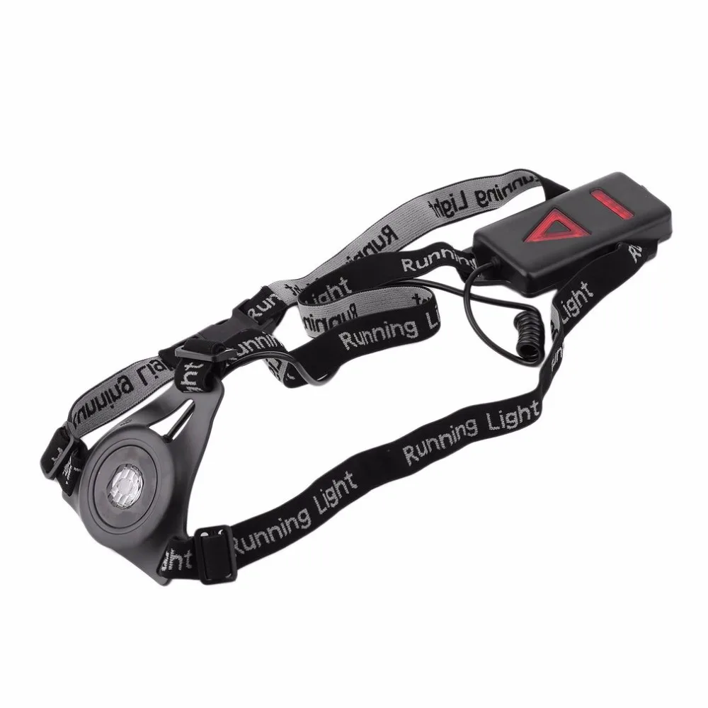 Deporte al aire libre accesorio luces LED noche corriendo bolsa linterna advertencia pecho de la carga del USB blanco accesorio