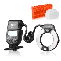 Meike MK-14EXT MK-14EXT-C E-TTL Macro LED Ring Flash Speedlite with LED AF Assist Lamp for Canon EOS DSLR Camera 1