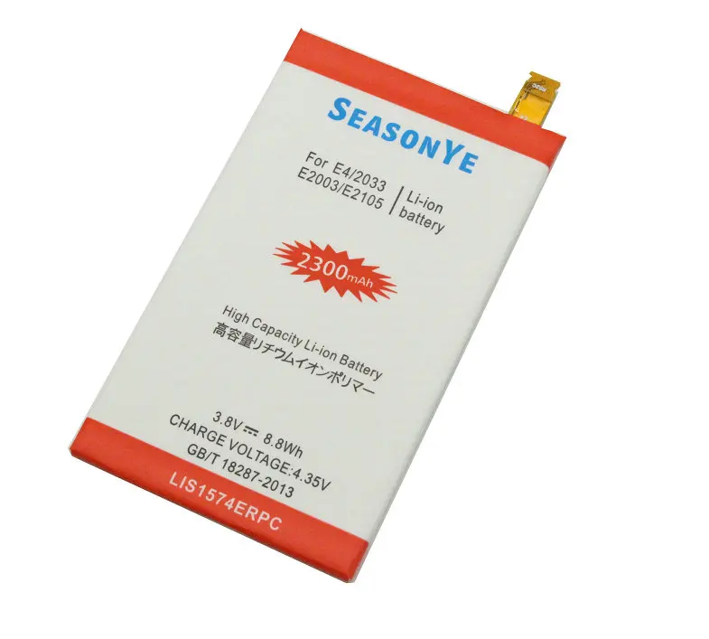 Seasonye 2 шт./лот 2300mAh / 8.8Wh LIS1574ERPC Сменный аккумулятор для E4 E2003 E2033 E2105 E2006 E2043 E2053 E2014