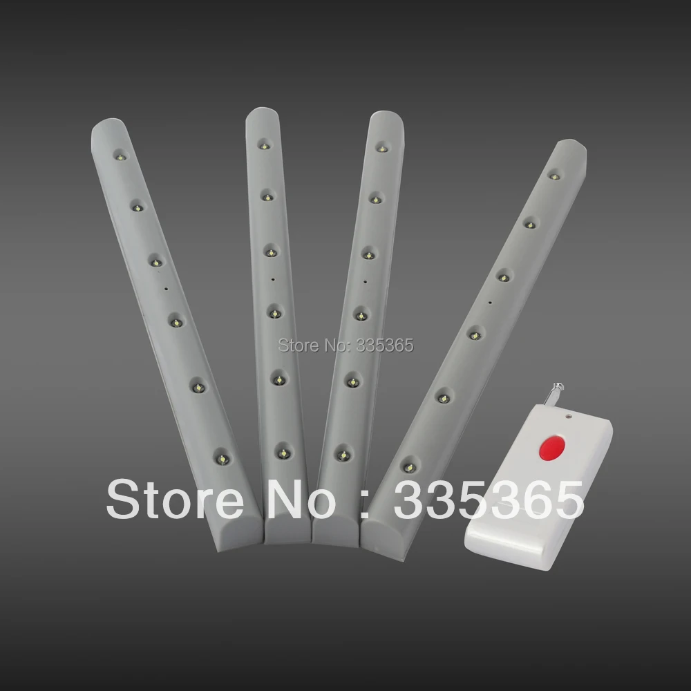 

4pcs X LED lights with 1pc remote control led light without batteries stair LED night light batteries model