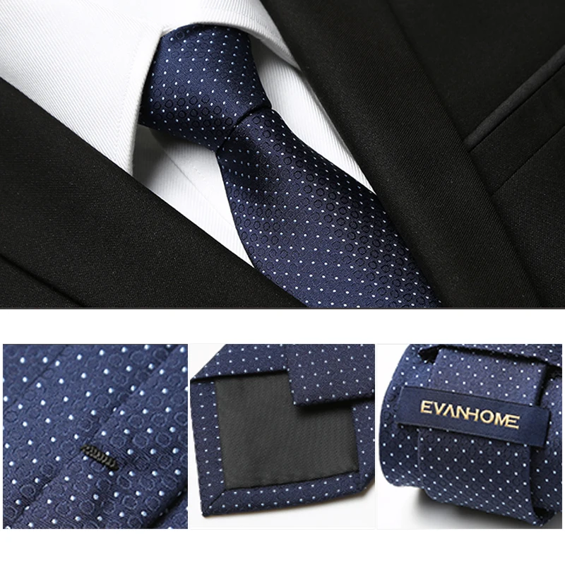 

2013 Fashion Ties For Men Nano-tie male formal commercial 7cm ol elegant navy blue circle dot Slim Neckties Brand