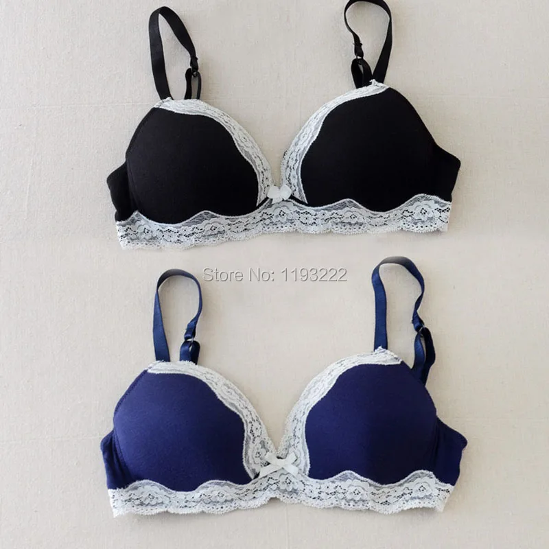 Wholesale Girl Women Lady Plus Size B C D FF Lace Bra Cotton Soft Fresh