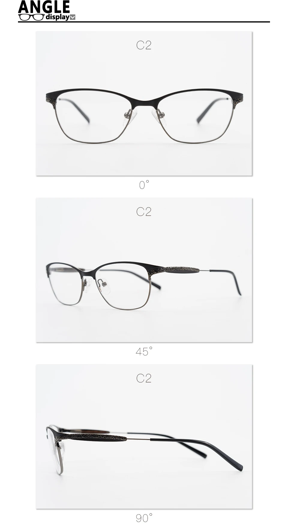 Оправа для очков из сплава, женские очки по рецепту, Модные оптические прозрачные очки для близорукости, компьютерная брендовая дизайнерская оправа для очков#180