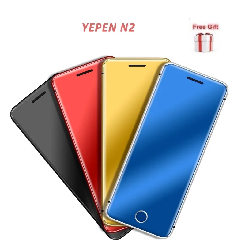 

YEPEN N2 Luxury Metal Body Ultrathin Mini Card mobile Phone Bluetooth Dialer Earphone Cell Phone Double Mirror Touch Keypad