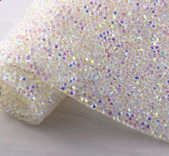 Free ship,BlingBling rhinestone self ADHESIVE sheet or HOTFIx to fabric rhinestone Decor Mesh