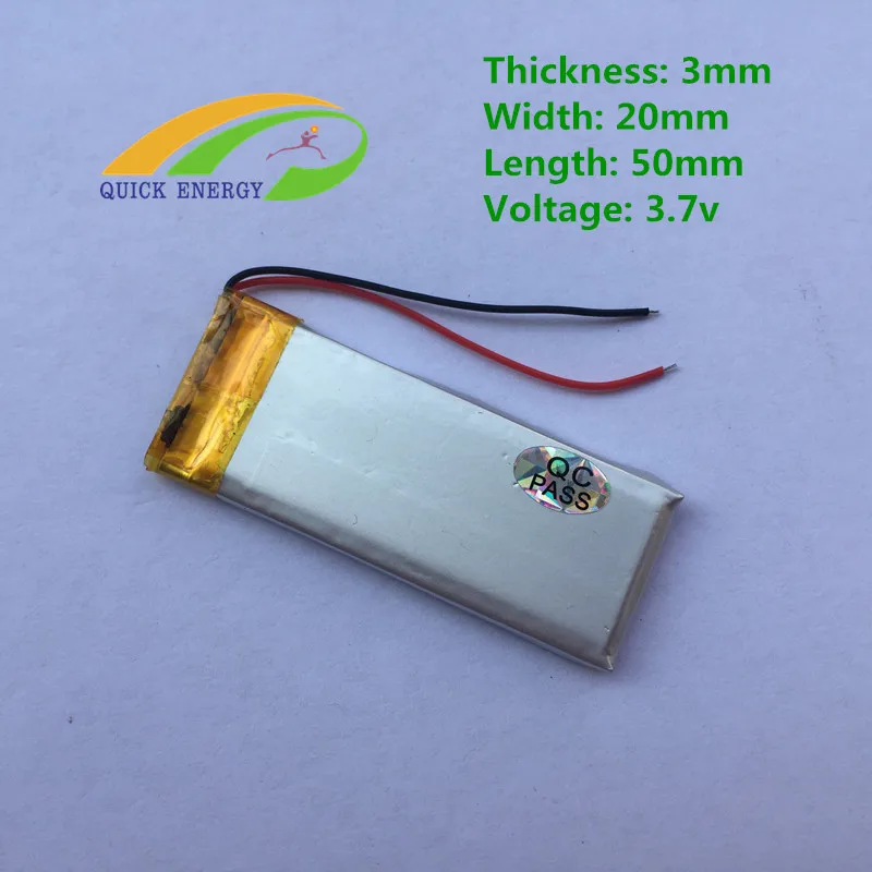 3 ШТ. Специальный 032050 302050 GPS MP3 электронная книга батареи 3.7 В thium полимерный