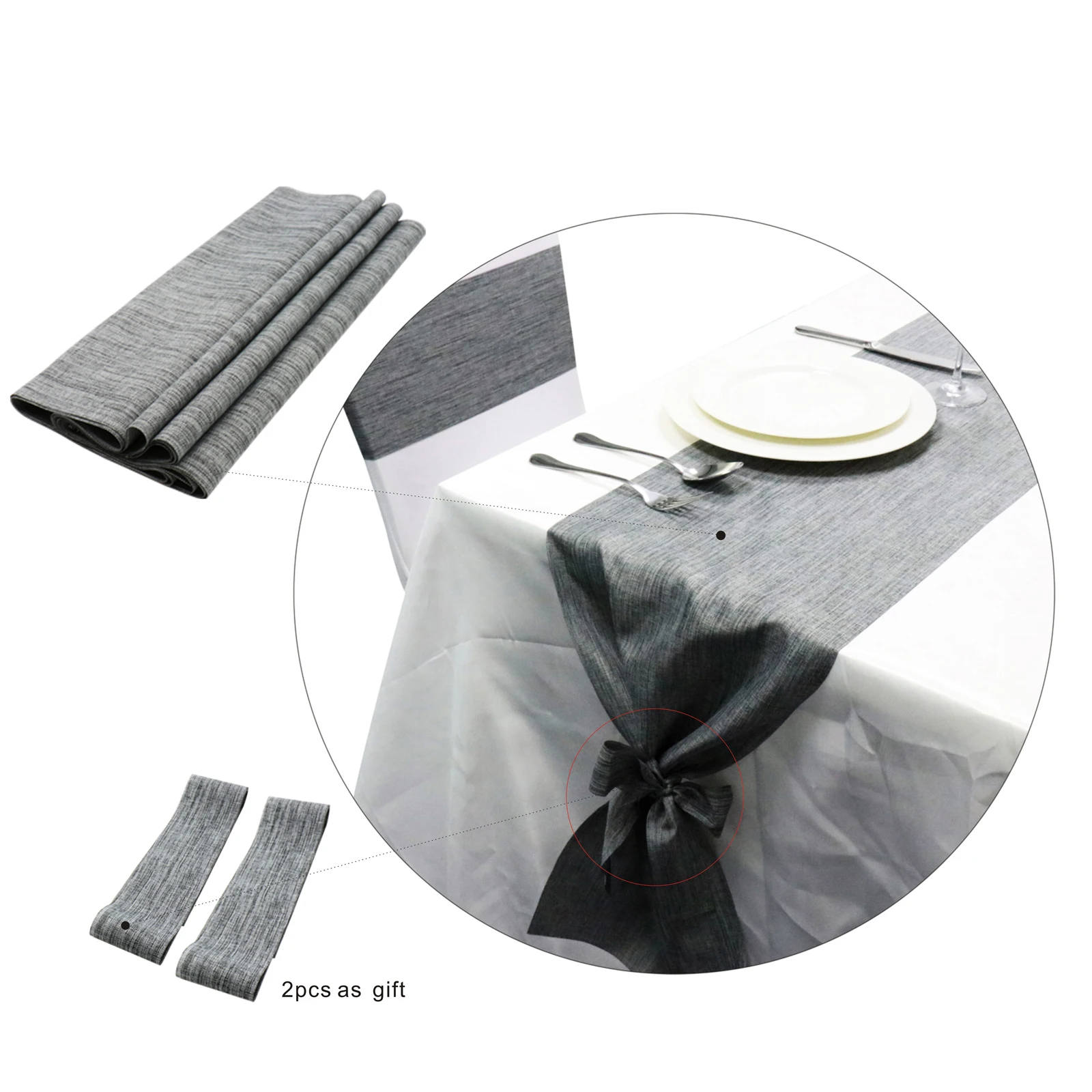 30x275cm Vintage Burlap Imitated Linen Table Runner Natural Jute Country Party Rustic Wedding Party Home Decoration Tablecloth