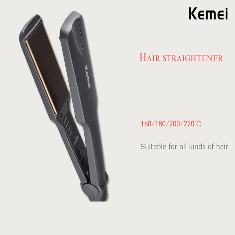 Professional tourmaline ceramic heating plate straight hair styling tool with fast warm up thermal performance