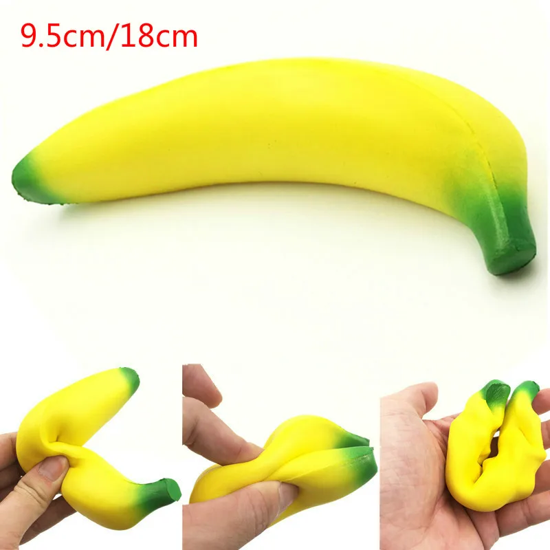 Mskwee моделирование банановый Squishy игрушки медленно поднимающийся Jumbo фруктов телефонные ремни Мягкий крем ароматизированный сжимающаяся