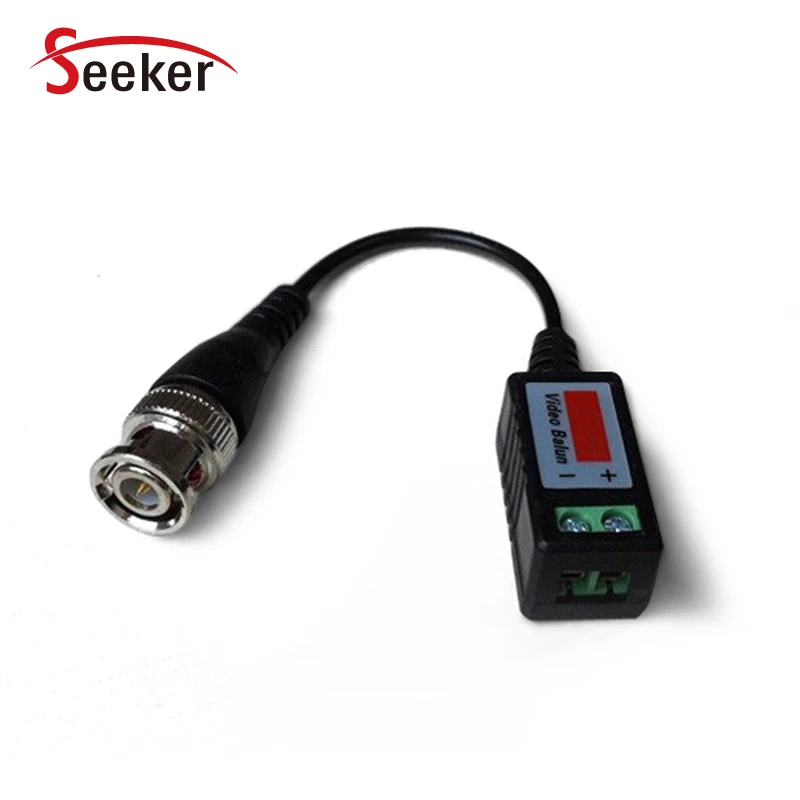 Wholesale Free shipping 2pcs Passive Video Balun UTP BNC Cat5 Transceiver for Security CCTV camera /CCTV DVR