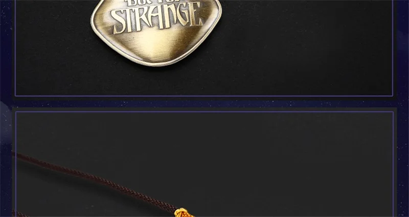 Фильм Мстители 3 Доктор Стрэндж глаз Agamotto реквизит амулет серебристое ожерелье кулон Косплэй детали костюма