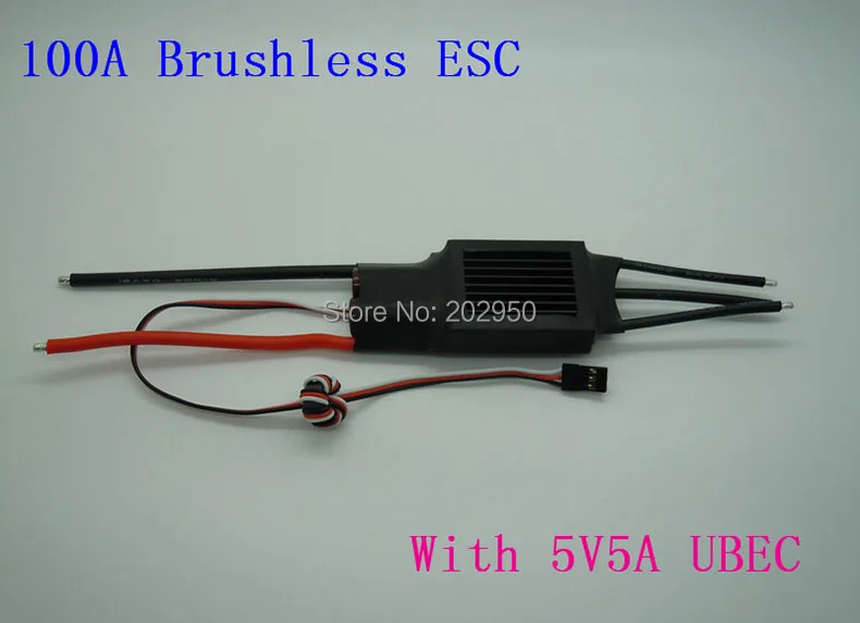 1piece Brushless Motor 100A ESC 5A / 5V BEC 2-7S For RC Airplane Aircraft Electronic Speed Controller ESC Promotion