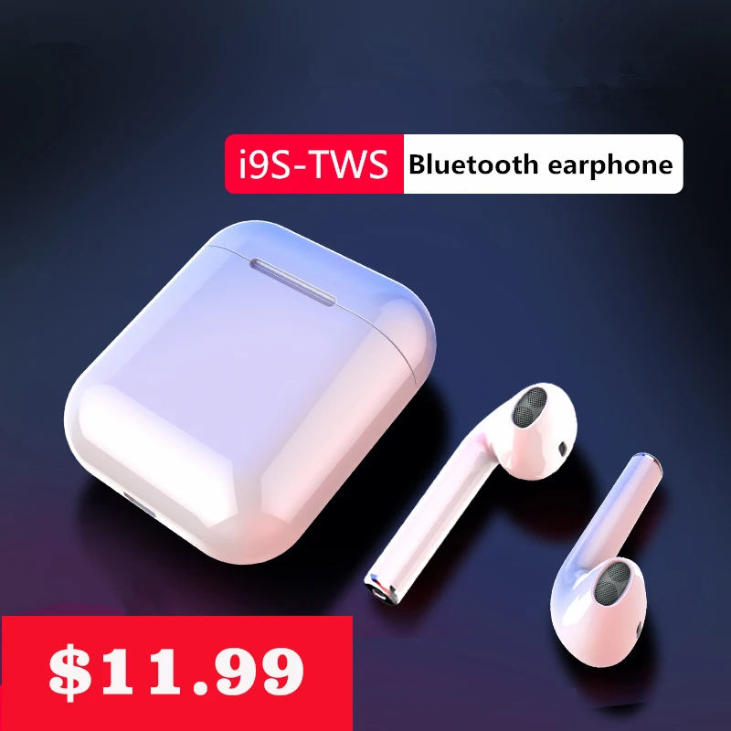 I9s TWS air pods беспроводные мини-наушники bluetooth I7S Беспроводные наушники вкладыши