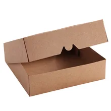 Caja para pasteles Kraft de 9*2,5 pulgadas, cajas para galletas, paquete de panadería con ventanas de PVC 12 Uds.