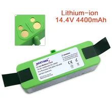 4400mAh 14.4v battery pack Lithium Battery For iRobot Roomba Cleaner 500 600 700 800 980 Series -600 620 650 700 770 780 800 880