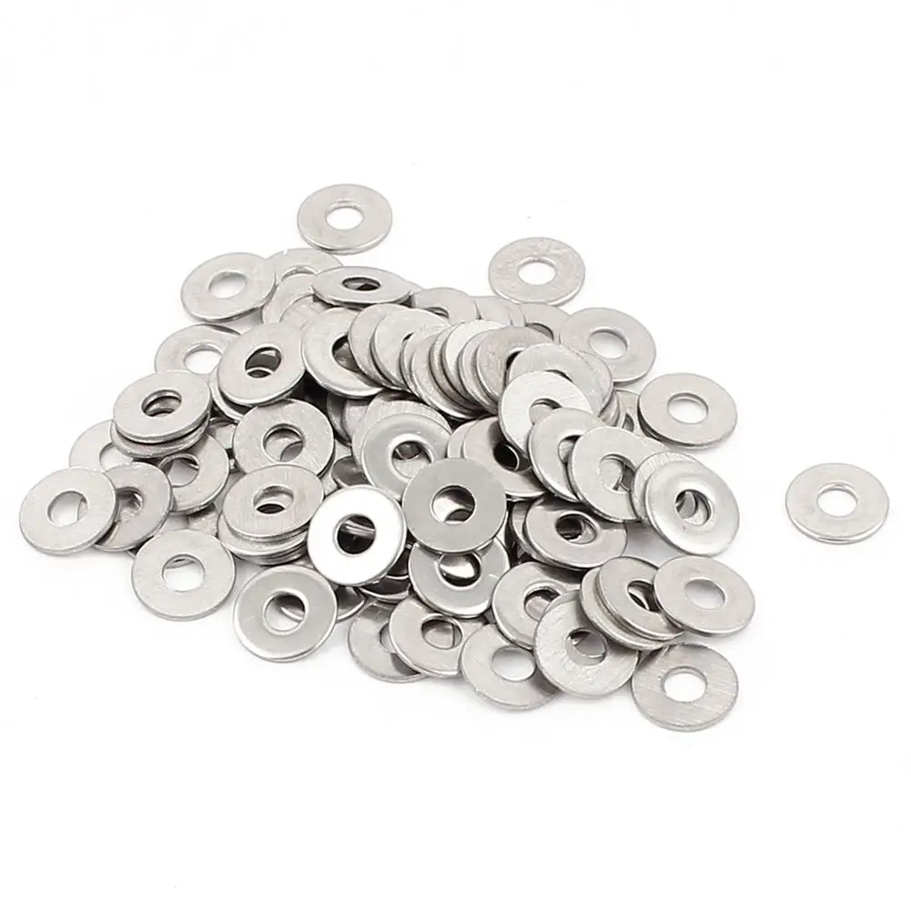 

100pcs M3 3 mm metric 304 Stainless steel Flat washer