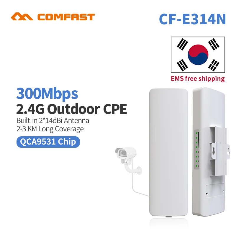 10pcs 2.4G 300Mbps outdoor CPE wireless bridge wifi