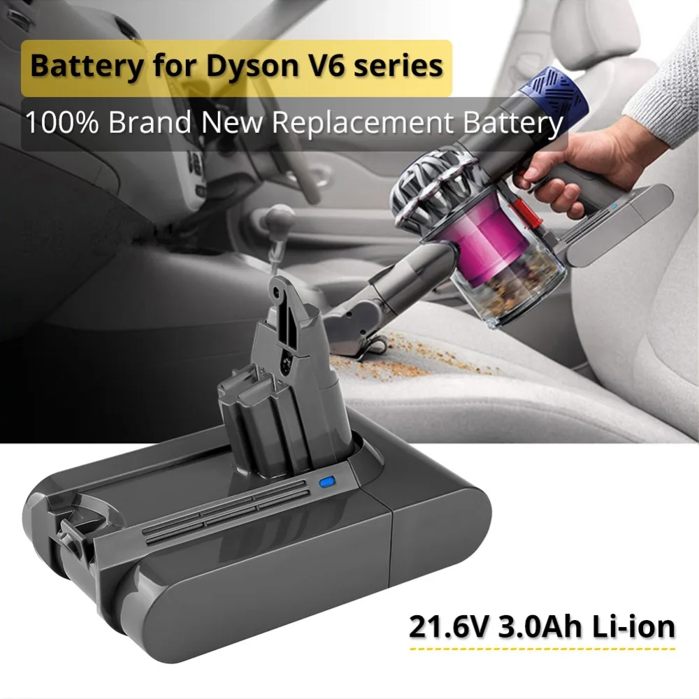 Online 3.0Ah 21,6 V Lithium Batterie für Dyson V6 DC62 DC58 DC59 SV09 SV07 SV03 Staubsauger Ersatz Teile Sony Zellen