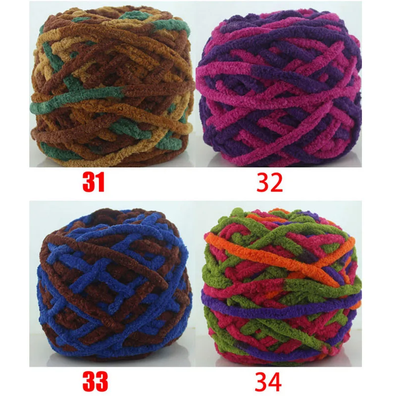 

10 Pcs / Lot Single Strand Ice Line Yarn Scarves Hand-Knitted Baby Wool Slippers Hook thick Yarn For hand Knitting crochet yarn