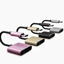 USB C к разъему 3,5 type C Кабель-адаптер для huawei P20 Pro Xiaomi mi 6 8 Note3 mi x usb type C 3,5 мм AUX преобразователь для наушников