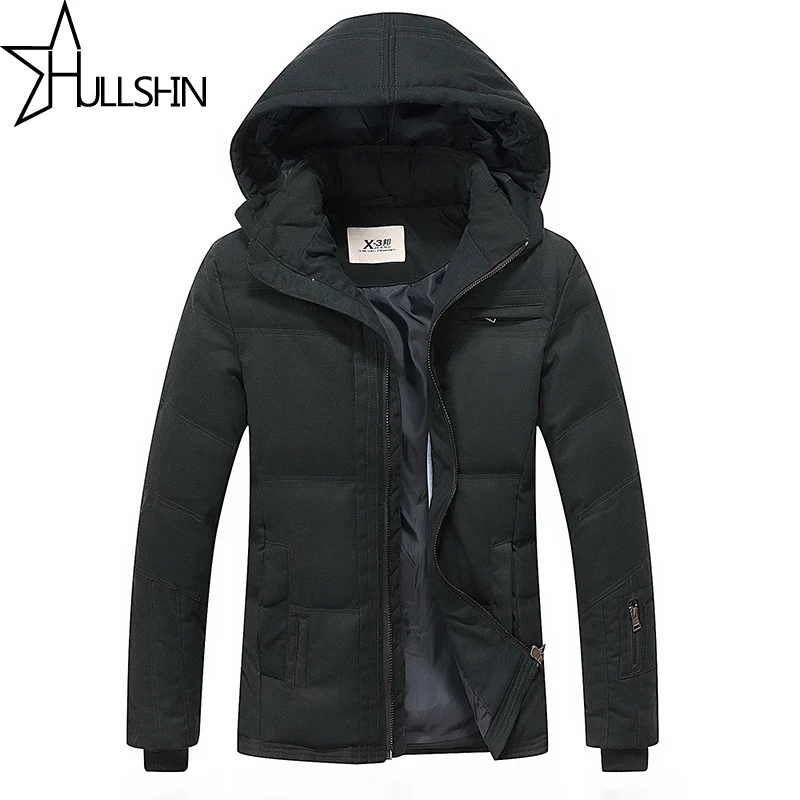 

Hullshin2017 Jackket Men Winter Jacket Big Size M-3XL New Arrival Casual Slim Cotton With Hooded Parkas Casaco Masculino HSD1005