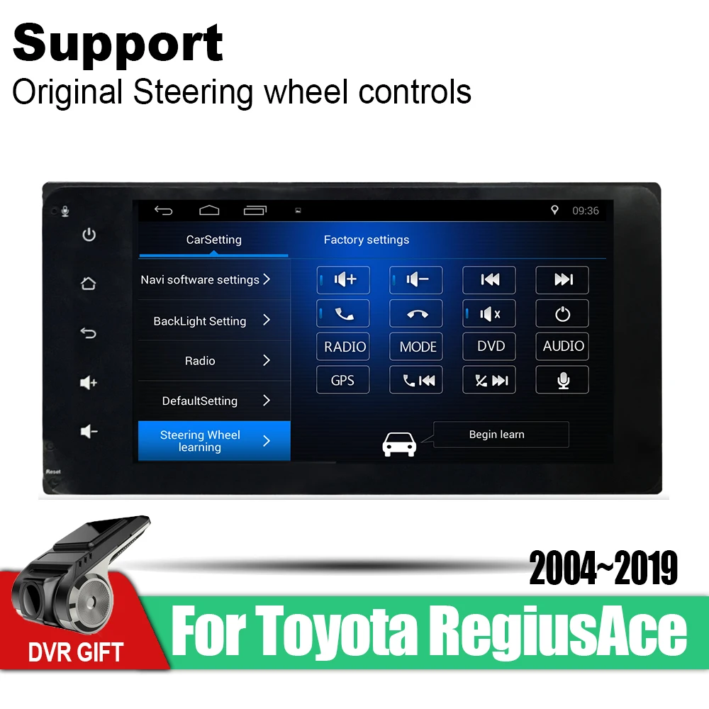 Excellent ZaiXi Android Car 2 din multimedia GPS Navigation For Toyota RegiusAce 2004~2019 vedio stereo Radio audio wifi video map video 1