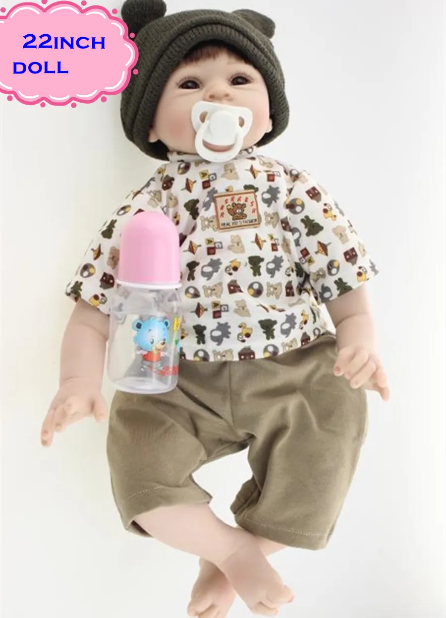 Hot Sale Handmade 22 Inch Npk Silicone Reborn Baby Dolls Lucu
