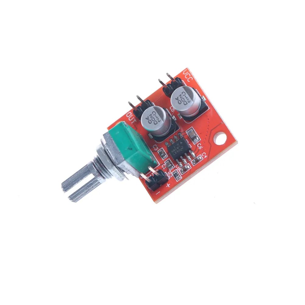 

1PCS New 200 Times DC 3.7V-12V LM386 Electret Microphone Power Amplifier Board Gain