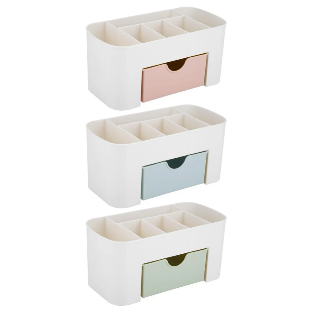 Makeup Box Organizer Jewelry Necklace Nail Polish Earring Plastic Storage Box Home Desktop Organizer For Cosmetics