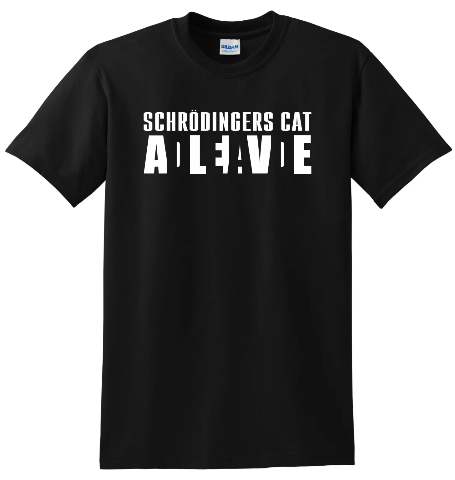 

Schrodingers Cat Dead Or Alive Unisex T-ShirtStreetwear Funny Print Clothing Hip-Tope Mans T-Shirt Tops Tees Fashion T-Shirts
