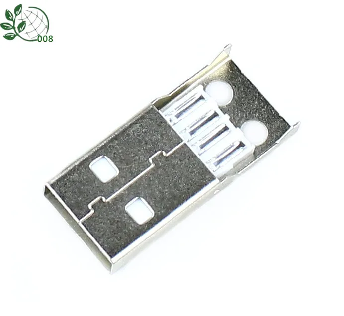 Новинка; 10 шт. Тип A входящий штекер USB 4 Pin разъем с черной Пластик крышка