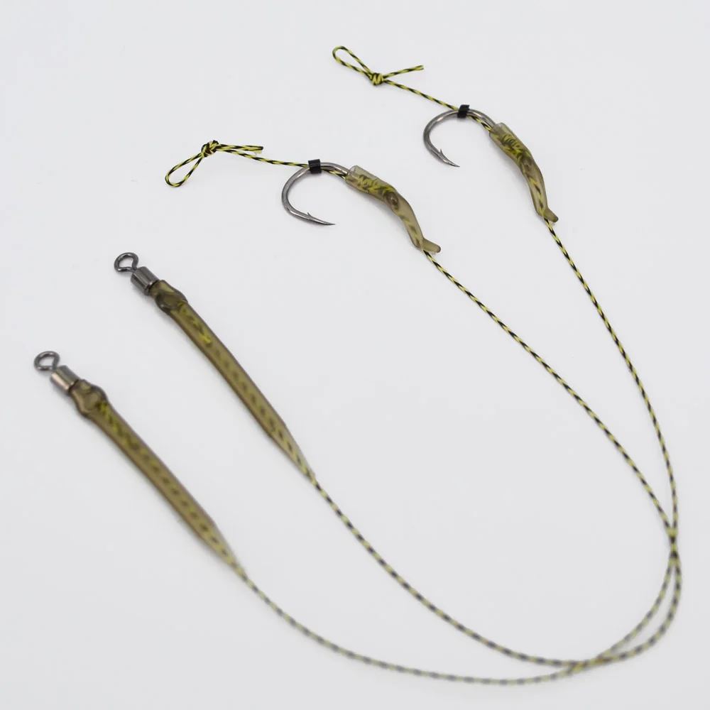 Hirisi 8 шт. рыболовные крючки для ловли карпа, готовые аксессуары для волос, Тефлоновые рыболовные крючки