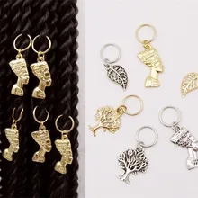 5 шт./упак. Золотой разных 6 видов стилей подвески, подвязанные лентой, с объемной волной, дредлоки, для увеличения объема, бусины зажимы манжеты, ювелирные изделия, кольца, дредлоки, для увеличения объема, аксессуары