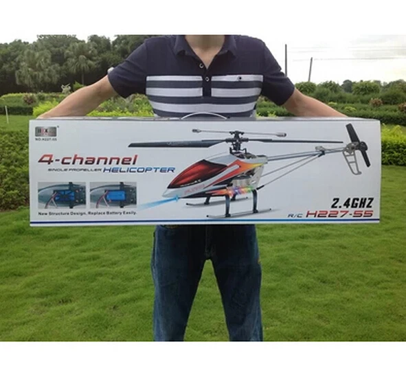 WLtoys V913 2,4G 4ch однопропеллер 70 см вертолет Встроенный гироскоп игрушки r/c helikopter модель VS MJX F45/F46/F48/F49