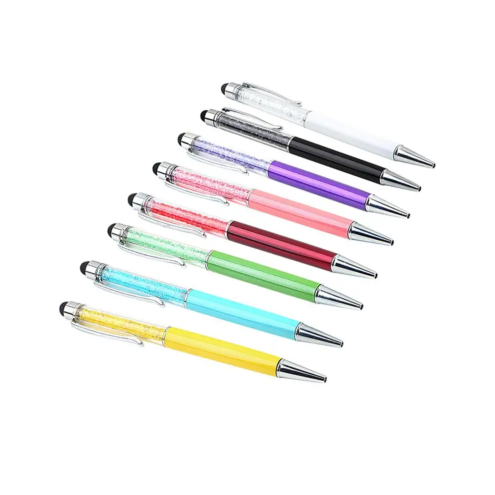 

Crystal 2 in1 Touch Screen Stylus Ballpoint Pen for iPhone Smartphone Wholesale