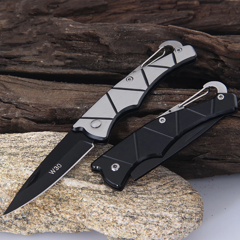 

Folding knife field survival knife camping tool steel shank folding knife