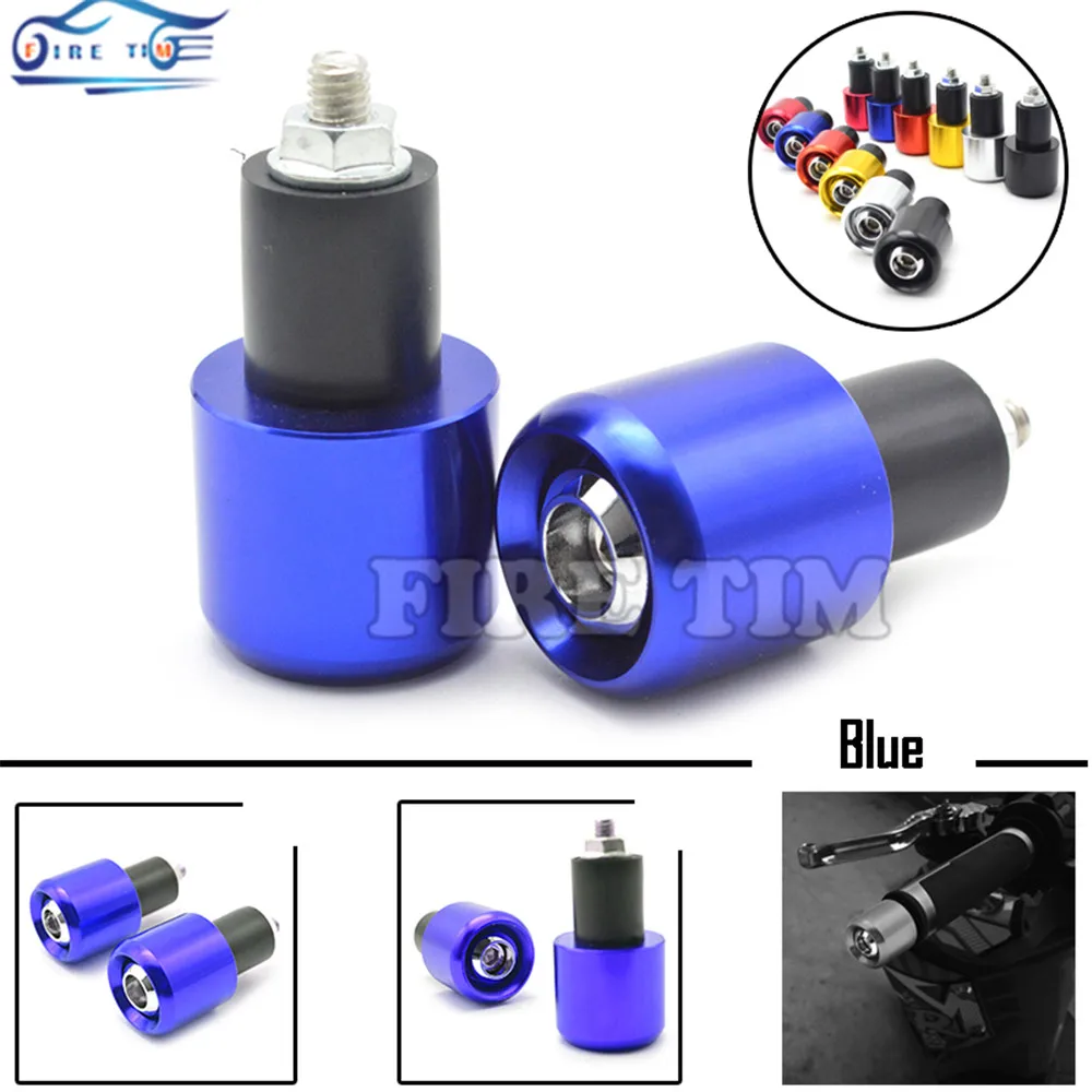 

7/8'' 22 mm CNC motorcycle handlebar handle bar grips ends For Kawasaki Versys 1000 650 ZZ-R1200 ZRX1100 ZX-RR