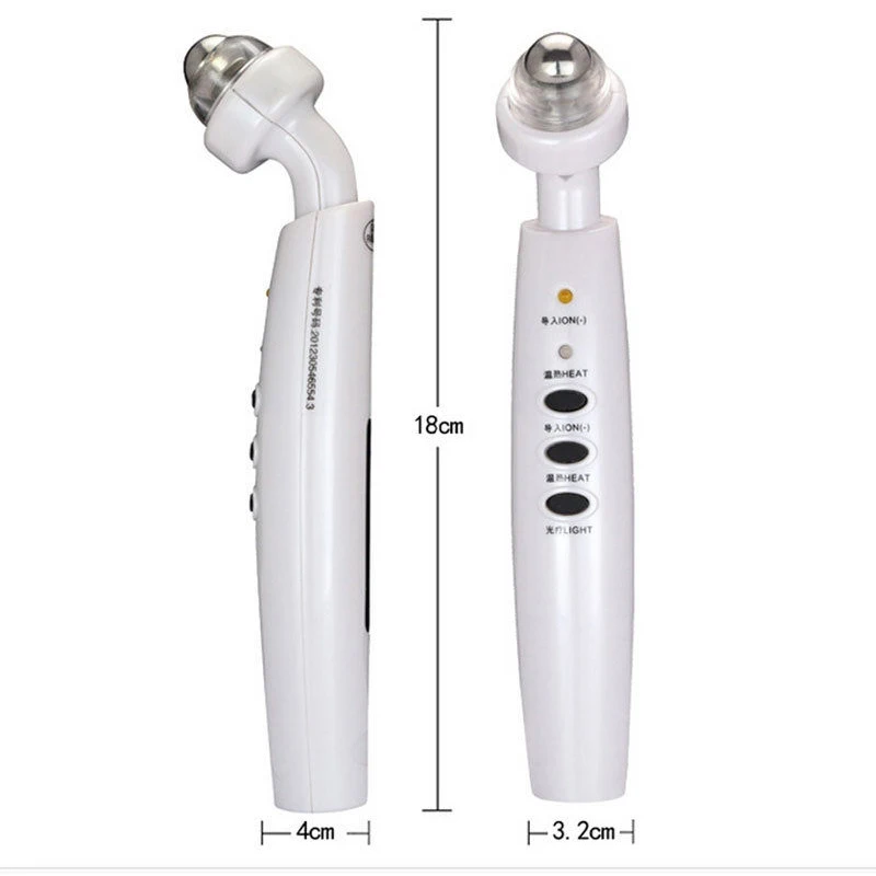 Far Infrared Red Light Photon Warming Therapy Negative Ion Eye Care Anti Aging Wrinkle Removal Beauty Care Massager Pen